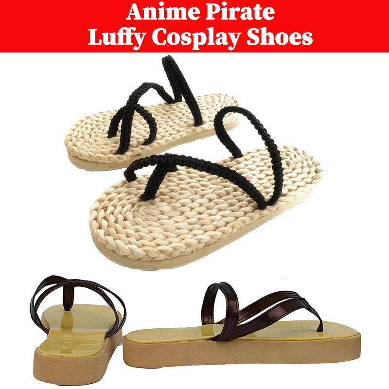 Anime Cosplay Outfits Male - Luffy Cosplay Slippers Costume Accessories Anime