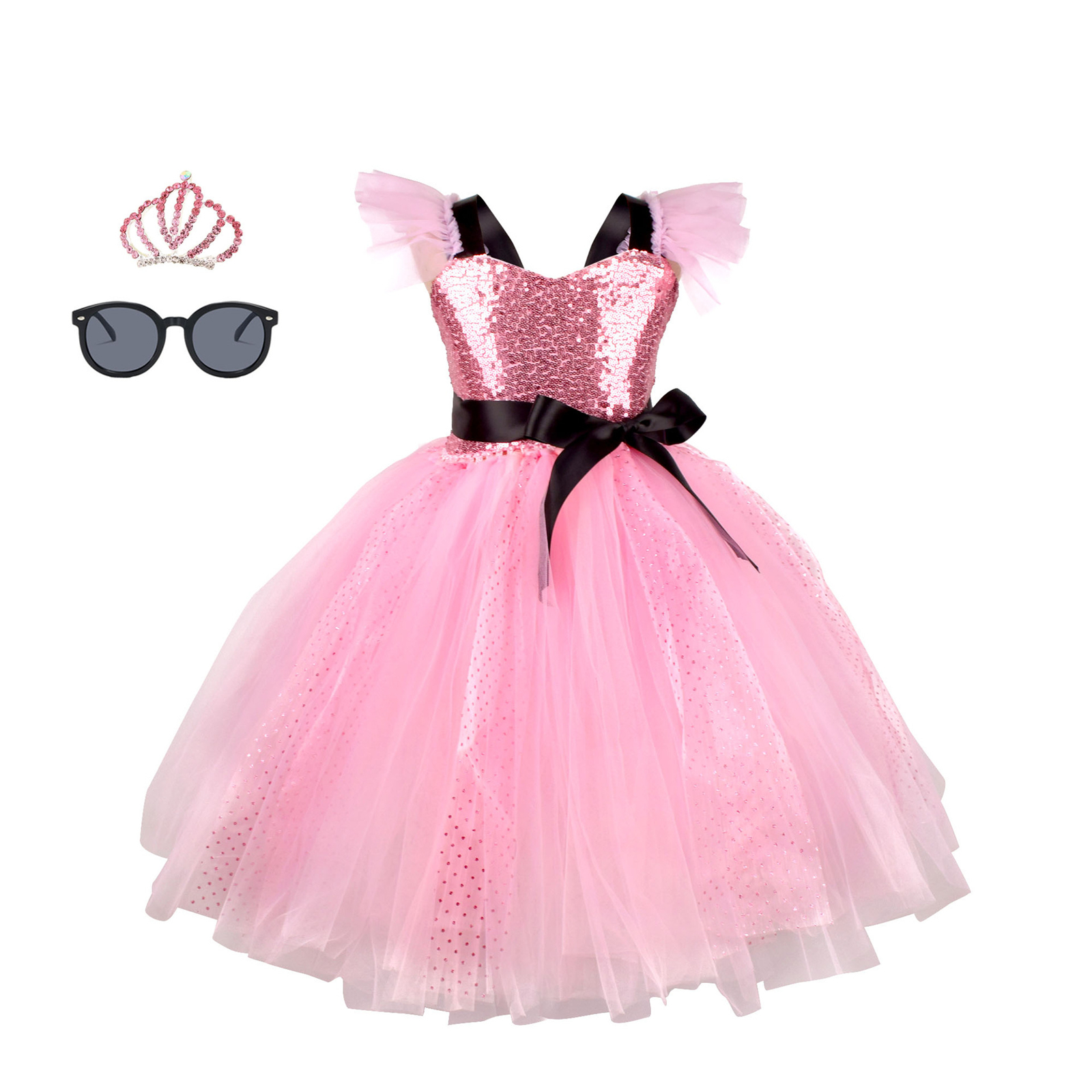 Tutu Glitter Dress Princess Co - Anime Cosplay Girl Photo 评论和价格