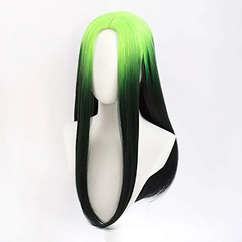 2025 New Green And Ombre Black - Anime Cosplay For Black Guys 评论和价格