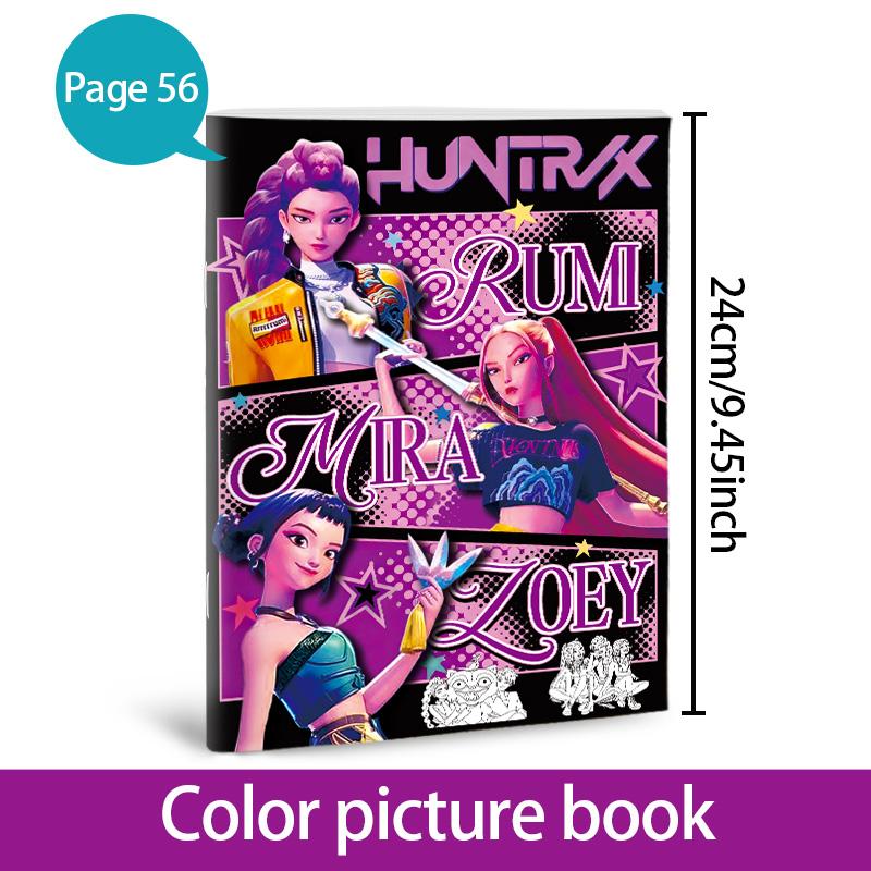Hot 56 Pages Kids Anime Cartoo - Anime Cosplay Coloring Pages 评论和价格