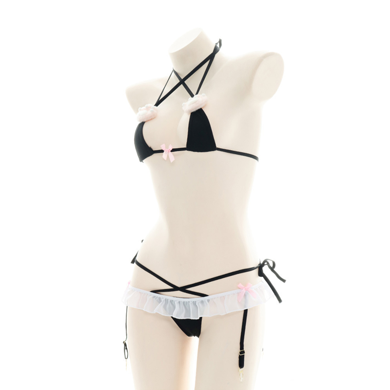Anime Cute Cat Paw Bra Set Und - Anime Cosplay Cat 评论和价格